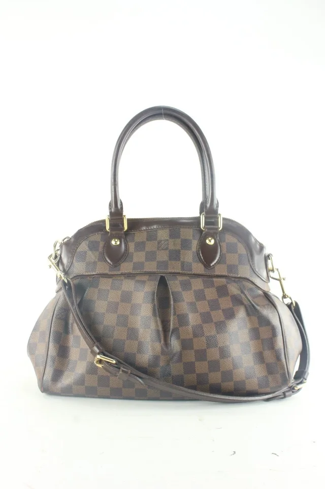 Louis Vuitton Damier Ebene Trevi PM 2way in Brown Leather from Bagriculture