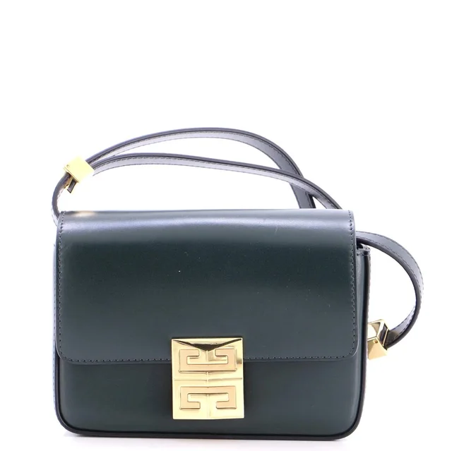 Givenchy 4G Shoulder Bag Leather Small in green Leather from Rebag