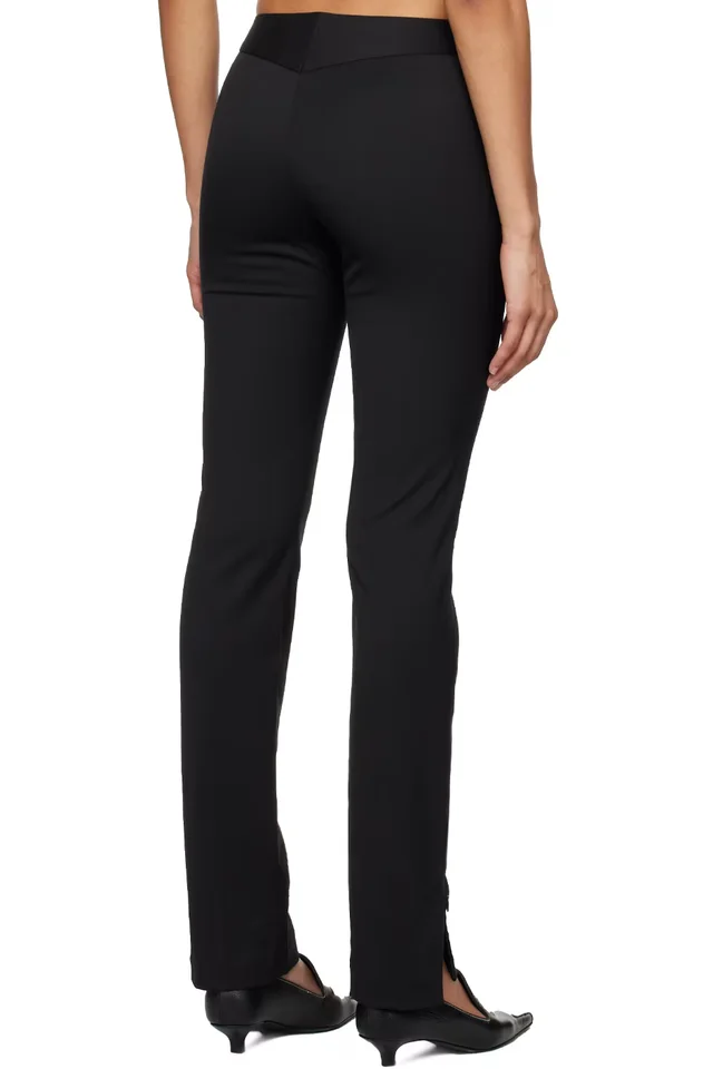 Filippa K Black Slim Zip Trousers, photo 3 of 4 from SSENSE