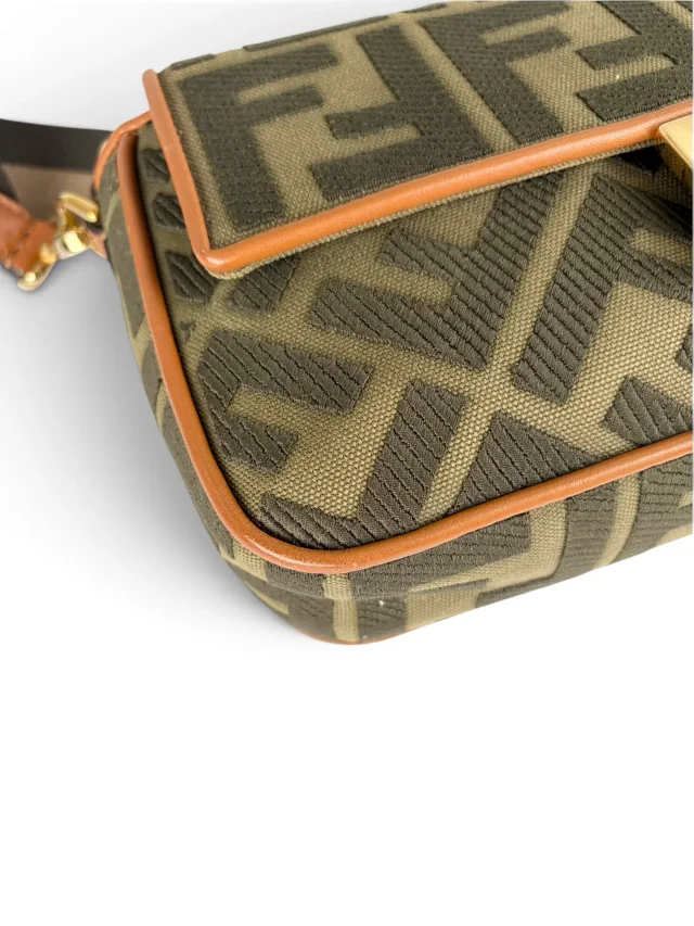 Fendi Monogram Canvas Medium Baguette in Coated canvas from Season 2 Consign, photo 7 of 9