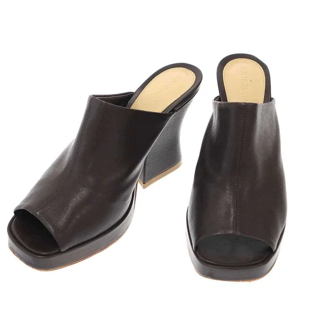 Bottega Veneta Open Toe Sandals Brown in Brown from The Reluxe