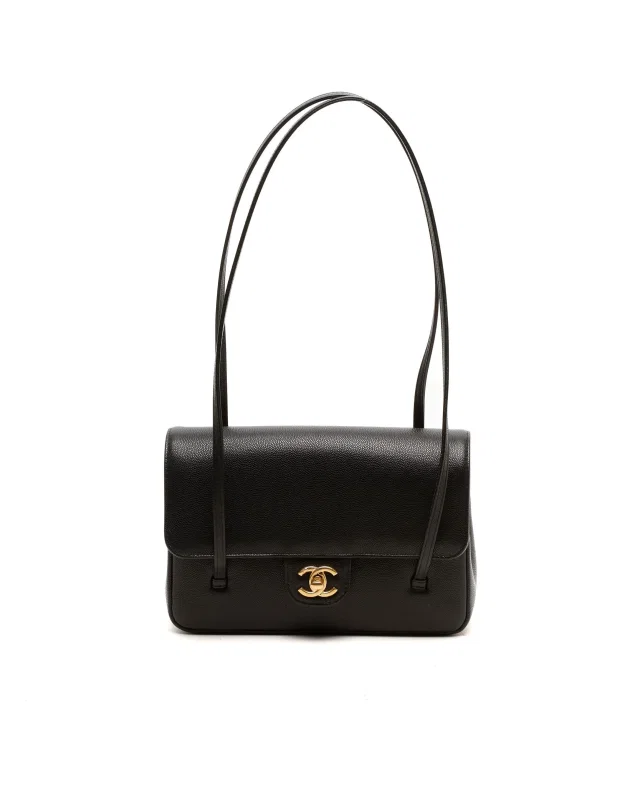 Chanel 2026s Small Flap Bag in Caviar leather from A Retro Tale
