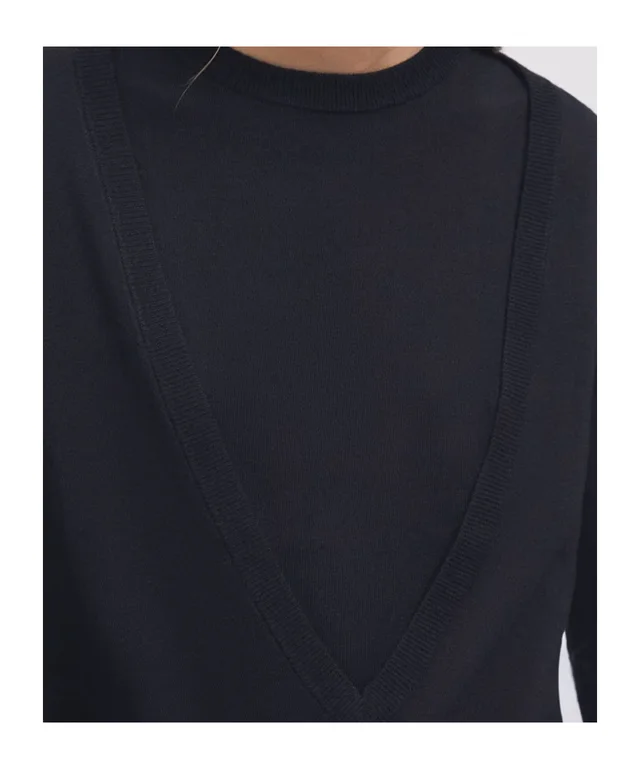 Patrizia Pepe Crew-neck long-sleeve knit top, photo 5 of 5 from SENSER