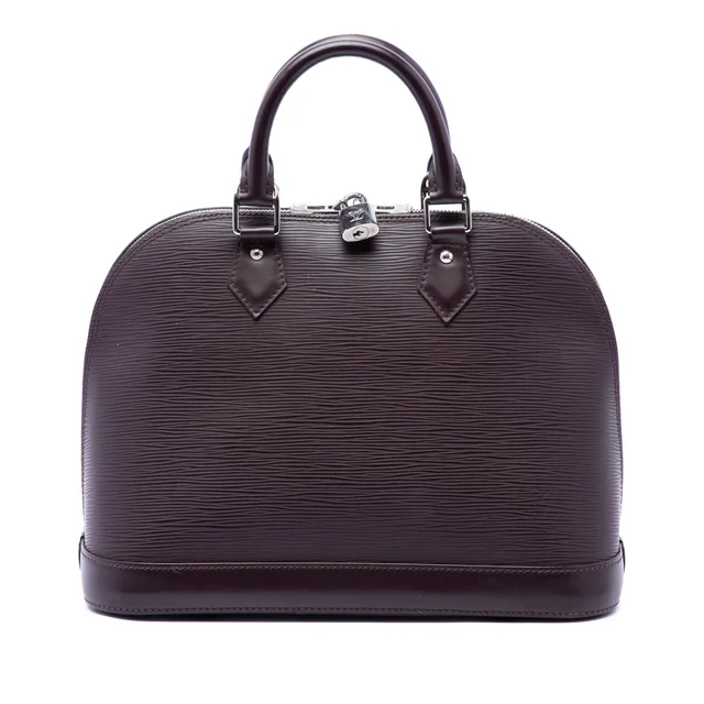 Purple Louis Vuitton Epi Alma PM Handbag in Purple Leather from Designer Revival