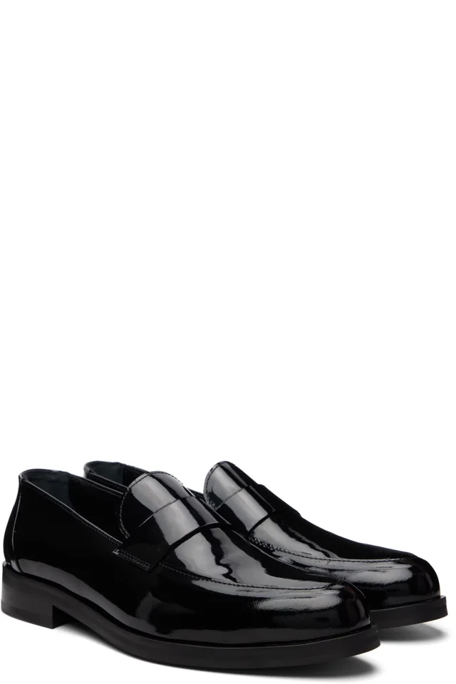 Ernest W. Baker Black Leather Loafers, photo 4 of 5 from SSENSE