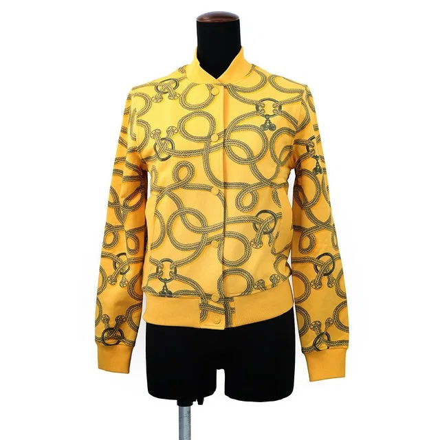 Hermès Jacket Palfrowa Remix Teddy 34 Jaune-mimosa in Yellow from The Reluxe