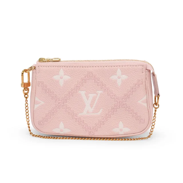 Louis Vuitton Empreinte Monogram Giant Pouch in Pink Leather from Blue Spinach