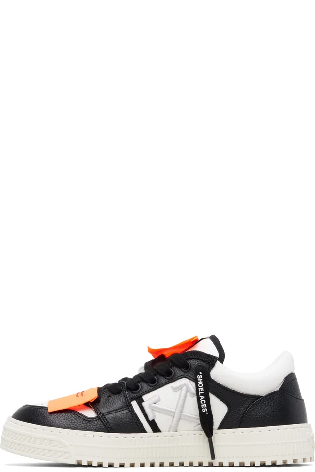 Off-White White & Black 3.0 Court Low Top Sneakers, photo 3 of 5 from SSENSE