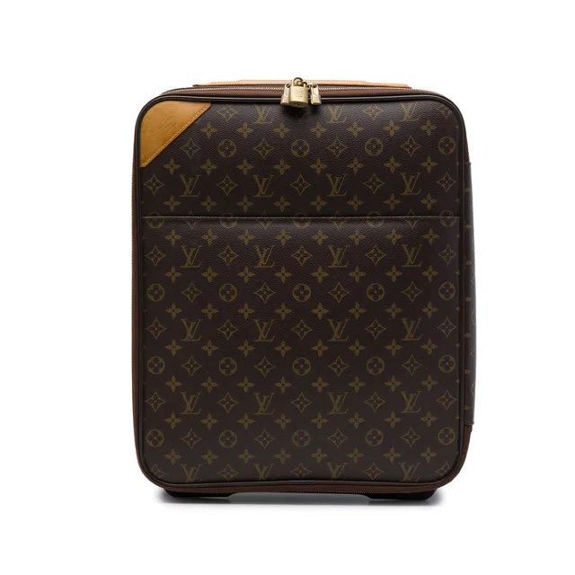 Brown Louis Vuitton Monogram Pegase 45 Travel Bag in Brown Coated canvas from Designer Revival