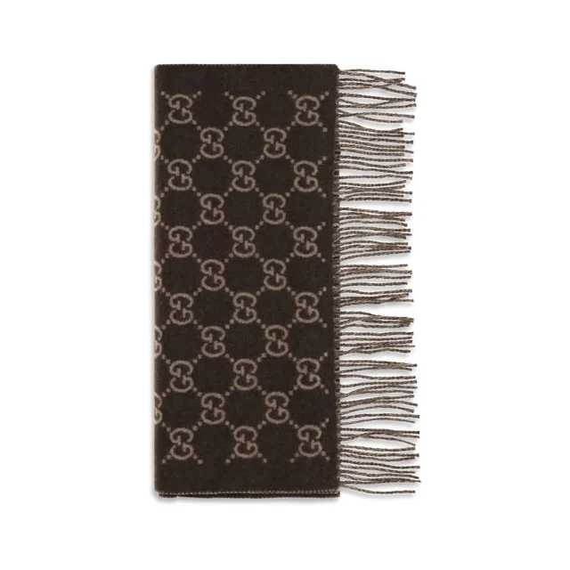 Gucci Brown Cashmere Scarf from HEWI