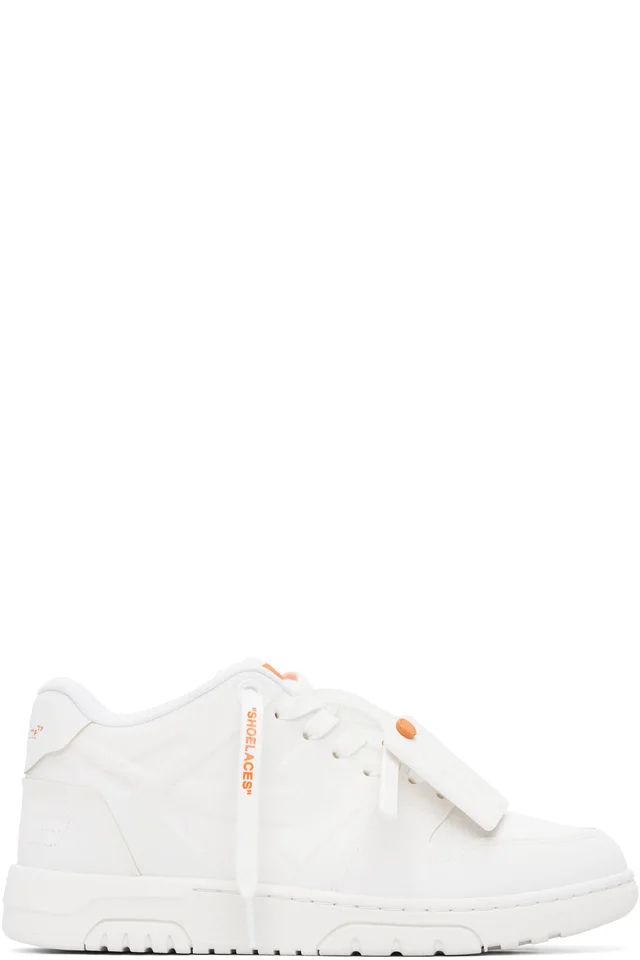 White 'Out Of Office' Molded Sneakers