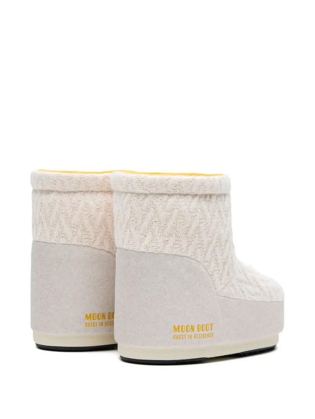 Moon Boot x Guest In Residence Icon knit boots in White, photo 2 of 4 from FARFETCH