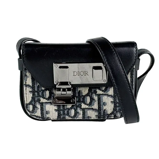 Dior Shoulder Bag Black in Black Canvas from The Reluxe