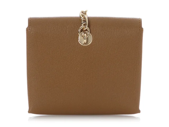 Hermès Bronze Doré Chèvre Chaîne d’Ancre To Go Wallet in Gold Goatskin from Ann's Fabulous Finds, photo 4 of 10