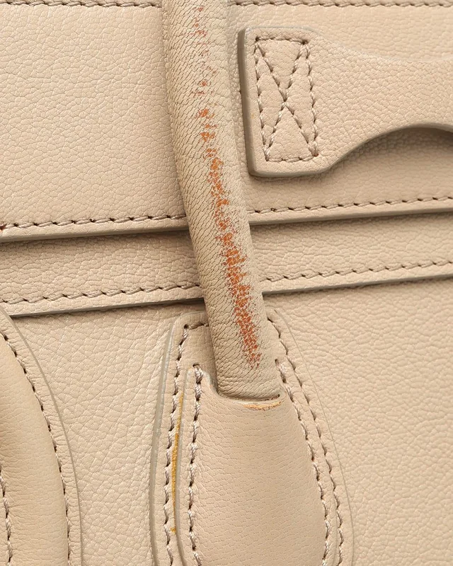 Celine Micro Luggage Tote Bag in Leather from A Retro Tale, photo 10 of 14