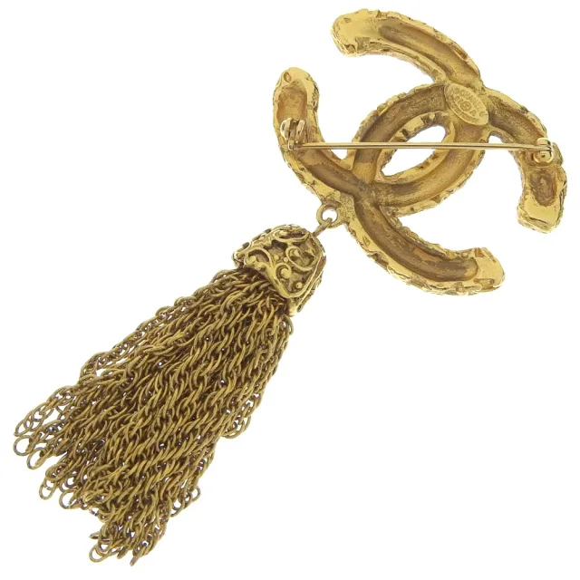 Chanel Plated Brooch 93A in Gold Gold-plated metal from LuxUness, photo 2 of 6