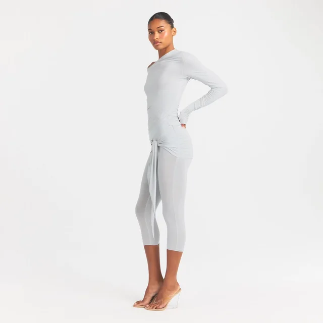 SKIMS cupro jersey wrap capri, photo 4 of 4 from SKIMS