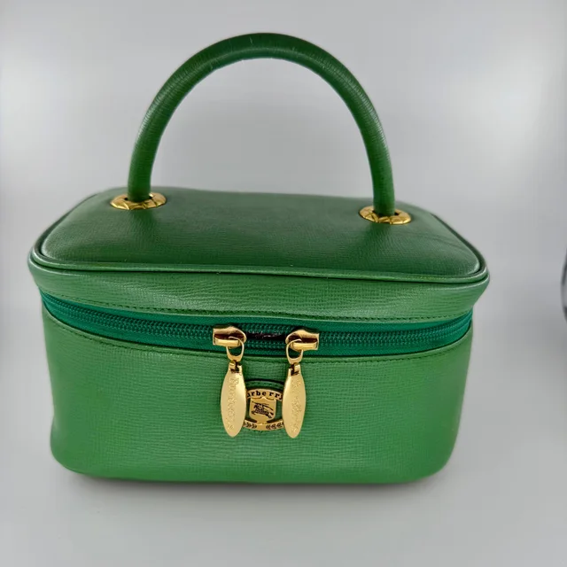 Burberry Green Vanity in Green Leather from SparklesnDreams