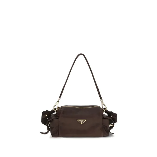 Prada Brown Napa Leather / Calf Bos Taurus Shoulder Bag from HEWI