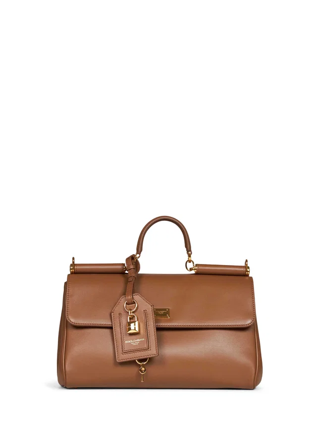 Dolce & Gabbana Shoulder Bag — Brown Calf Leather in Brown Calfskin from HEWI