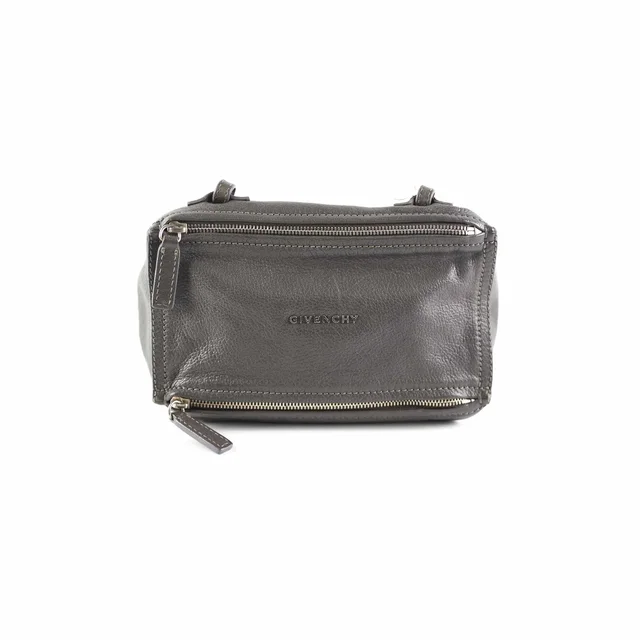 Givenchy Mini Pandora Grey in Grey Leather from The Purse Affair