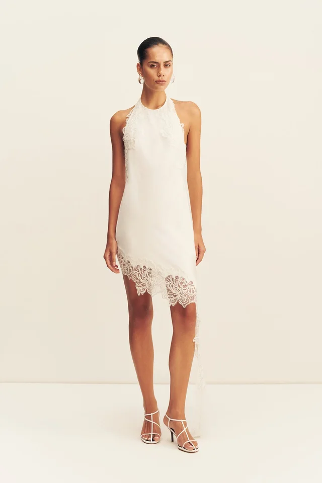 Shona Joy ENIKO LACE OPEN BACK MINI DRESS - IVORY from Shona Joy, photo 1 of 1