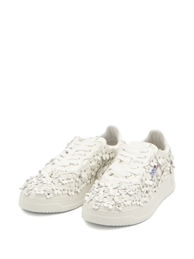 Autry Medalist Blooming floral-embellished sneakers, photo 2 of 2 from FARFETCH