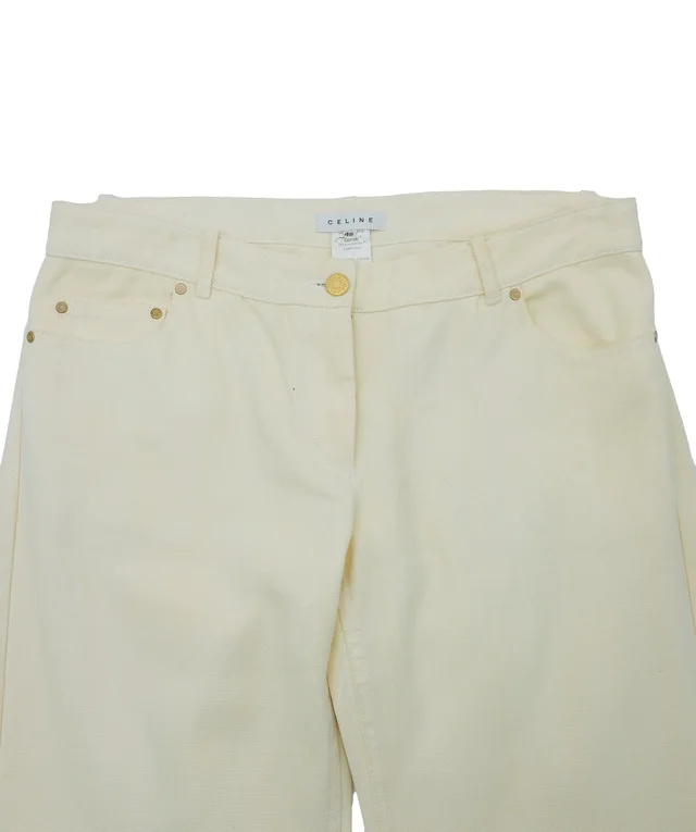 Celine Cream Jeans in White from Luxury Promise, photo 2 of 2