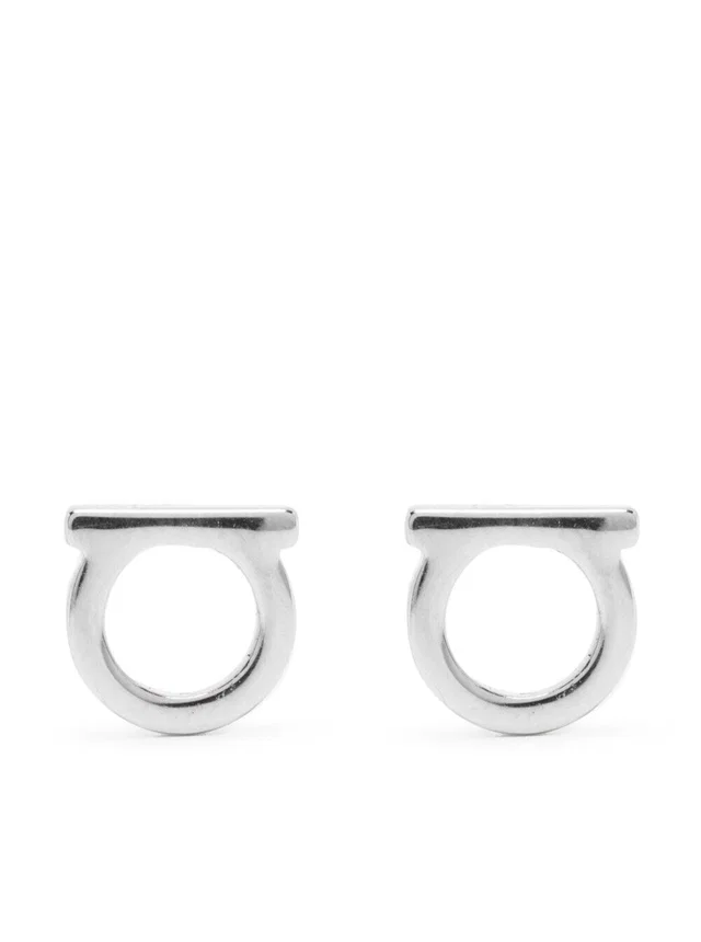 Ferragamo Gancini Earrings — Silver Brass in Silver from HEWI