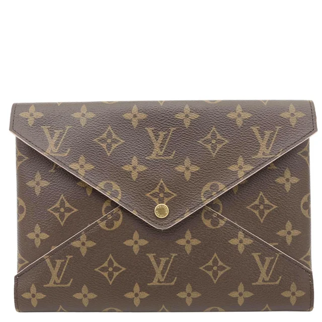 Louis Vuitton Kirigami Pochette Large Monogram Canvas Clutch Brown in Brown Coated canvas from Dallas Designer Handbags