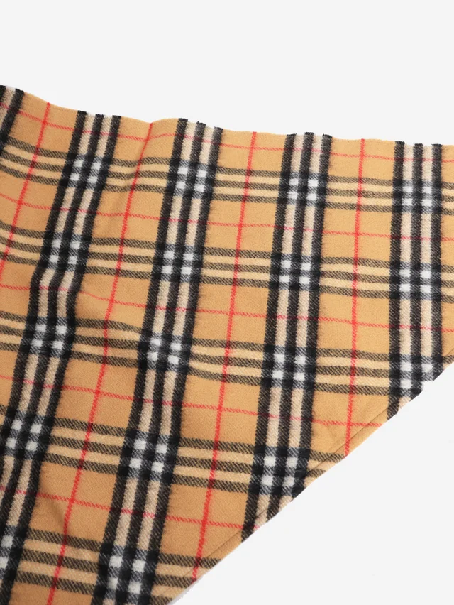 Burberry Beige cashmere check scarf in Beige Cashmere from Sign of the Times, photo 2 of 3