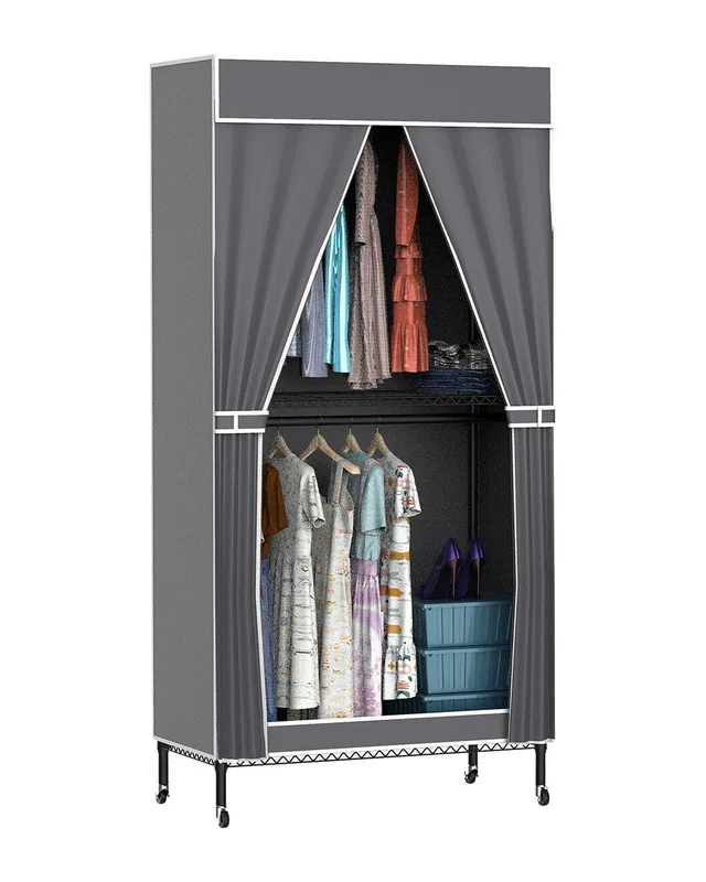Fresh Fab Finds 2-Tier Portable Garment Rack with Wheels, image 1 of 1 from Rue La La
