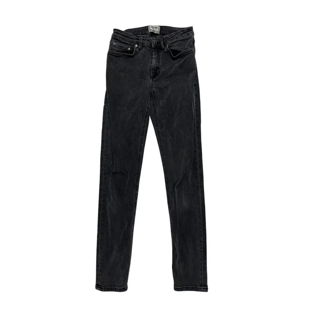 Acne Studios Skin 5 Used Black High Rise Skinny Jeans Womens Size 27/32 in gray|black Denim from Poshmark