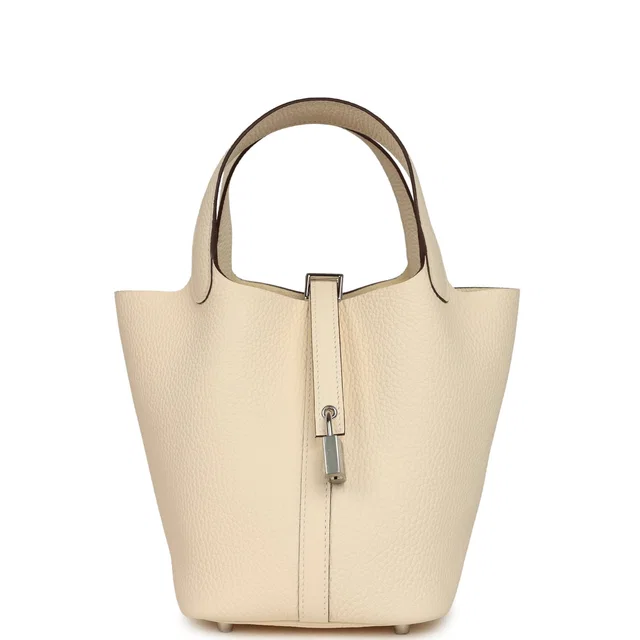 Hermès Picotin Lock 18 Nata Clemence Palladium Hardware in Clemence leather from Madison Avenue Couture