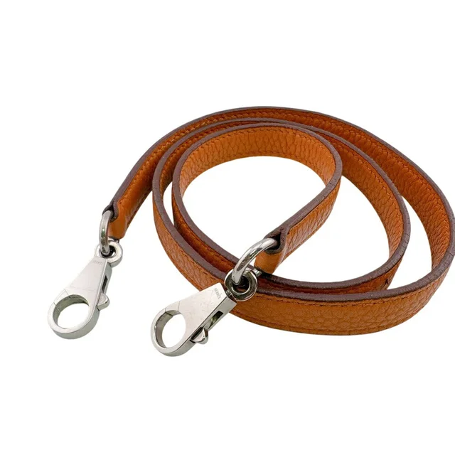 Hermès bag shoulder strap orange in Orange Leather from Elady