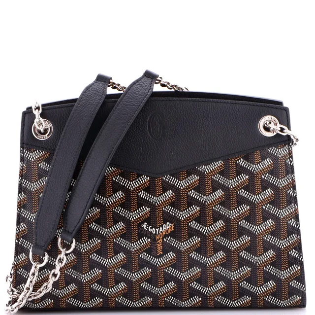Goyard Mini Structured Rouette Chain Shoulder Bag Coated Canvas in black Coated canvas from Poshmark, photo 1 of 1