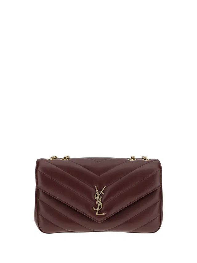 Saint Laurent Loulou Shoulder Bag — Brown Lamb Ovis Aries in Brown Lambskin from HEWI