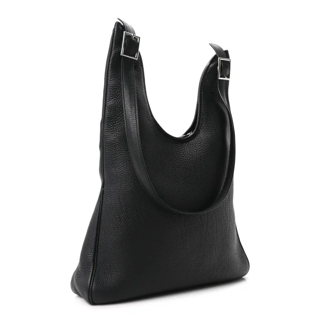 Hermès Fjord Massai Cut 32 Black in Black Caviar leather from FASHIONPHILE, photo 3 of 10