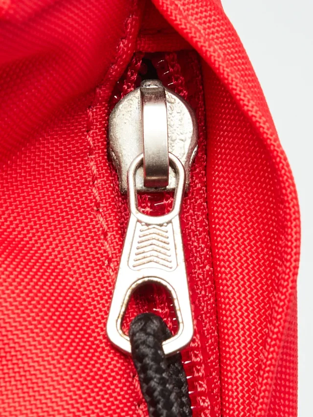Balenciaga Red Recycled Nylon Logo Embroidered Wheel Belt Bag in Red Nylon from Yoogis, photo 6 of 13