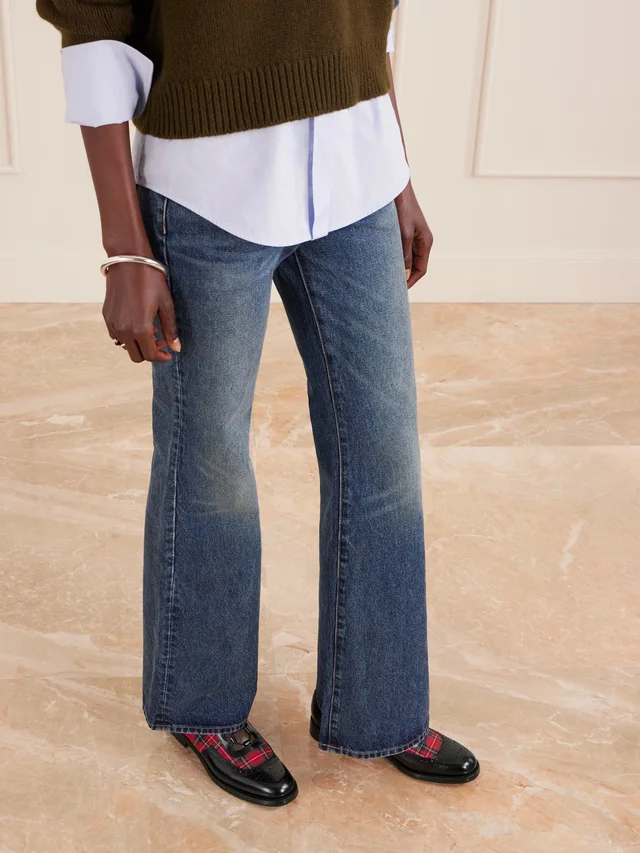 CHURCH'S Checked twill and leather brogues in Black, photo 2 of 2 from NET-A-PORTER (Canada)
