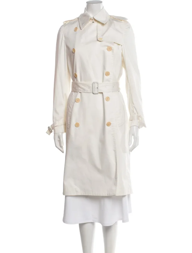 Burberry Trench Coat in white from The RealReal