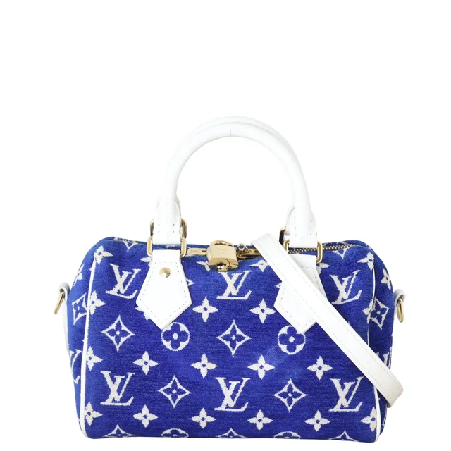 Louis Vuitton Speedy 20 Bandouliere Monogram Velvet in Velvet from Luxe.It.Fwd