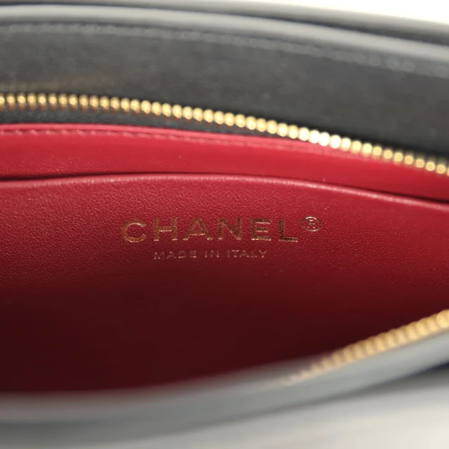 Chanel "Chic Studs" Clutch Bag Black Lambskin Gold Hardware in Black Lambskin from Madison Avenue Couture, photo 11 of 11
