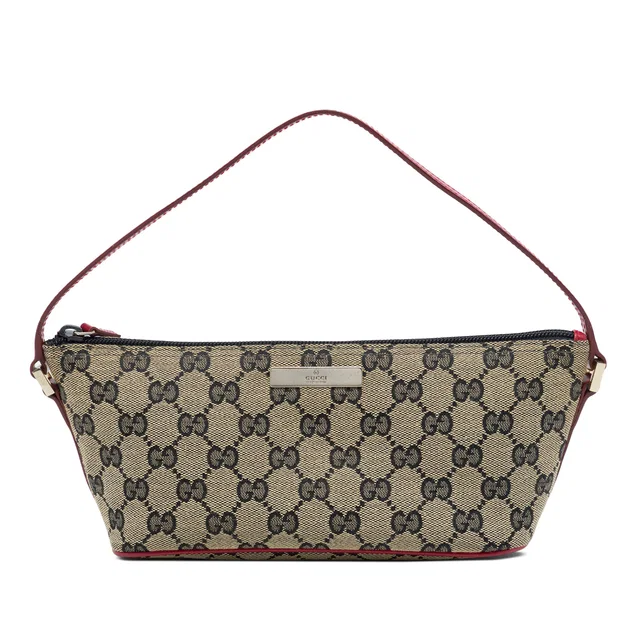 Beige Gucci GG Canvas Boat Shoulder Bag in Beige Canvas from Designer Revival, photo 1 of 1