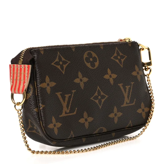 Louis Vuitton Monogram Trunks and Locks Mini Pochette Accessories in Canvas from FASHIONPHILE, photo 3 of 7