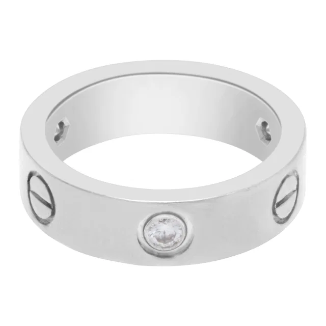 Cartier Love Ring 3 Diamonds in White White Gold from Gray And Sons
