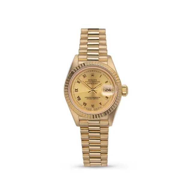 Rolex Datejust Automatic Chronometer Champagne Dial Ladies Watch 69178 CRP in yellow|gold|white|neutral from Jomashop.com