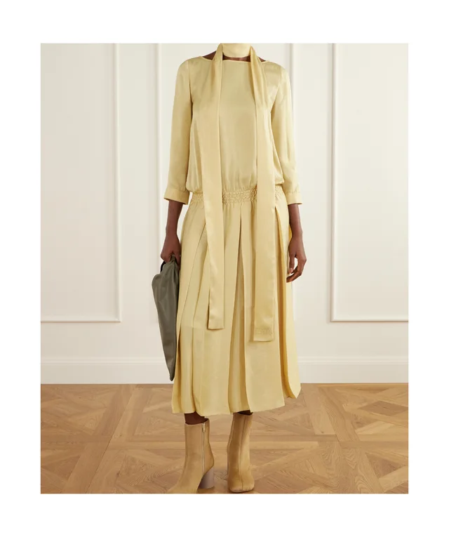 Mm6 Maison Margiela pleated scarf-detail dress, photo 2 of 5 from SENSER