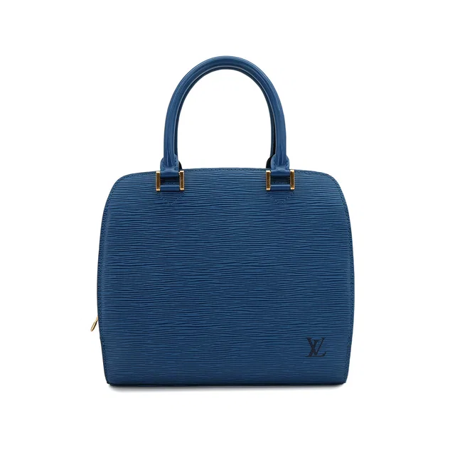 Louis Vuitton Epi Pont Neuf Hand Bag Leather Toledo Blue M52055 in Blue Leather from Luxury Promise