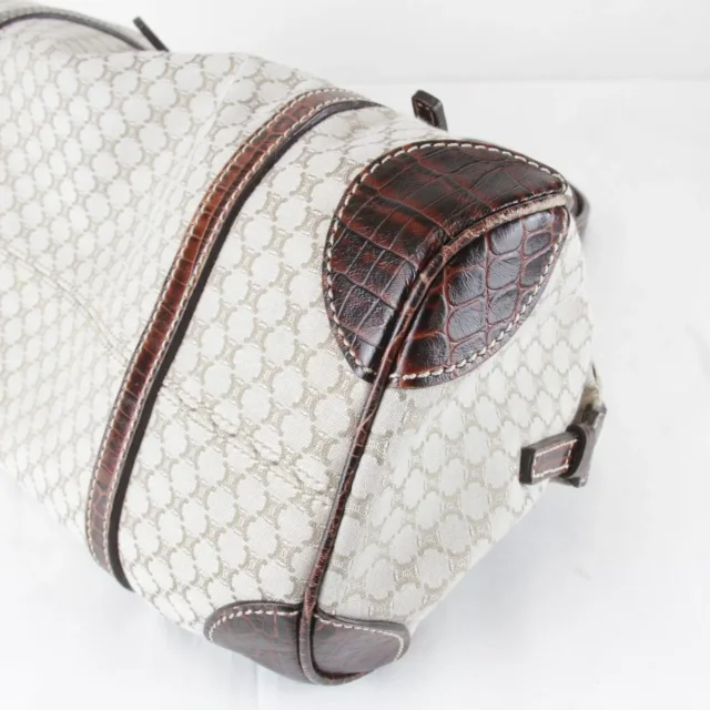 Celine Macadam Canvas Boston Bag in Beige Canvas from LuxUness, photo 5 of 9